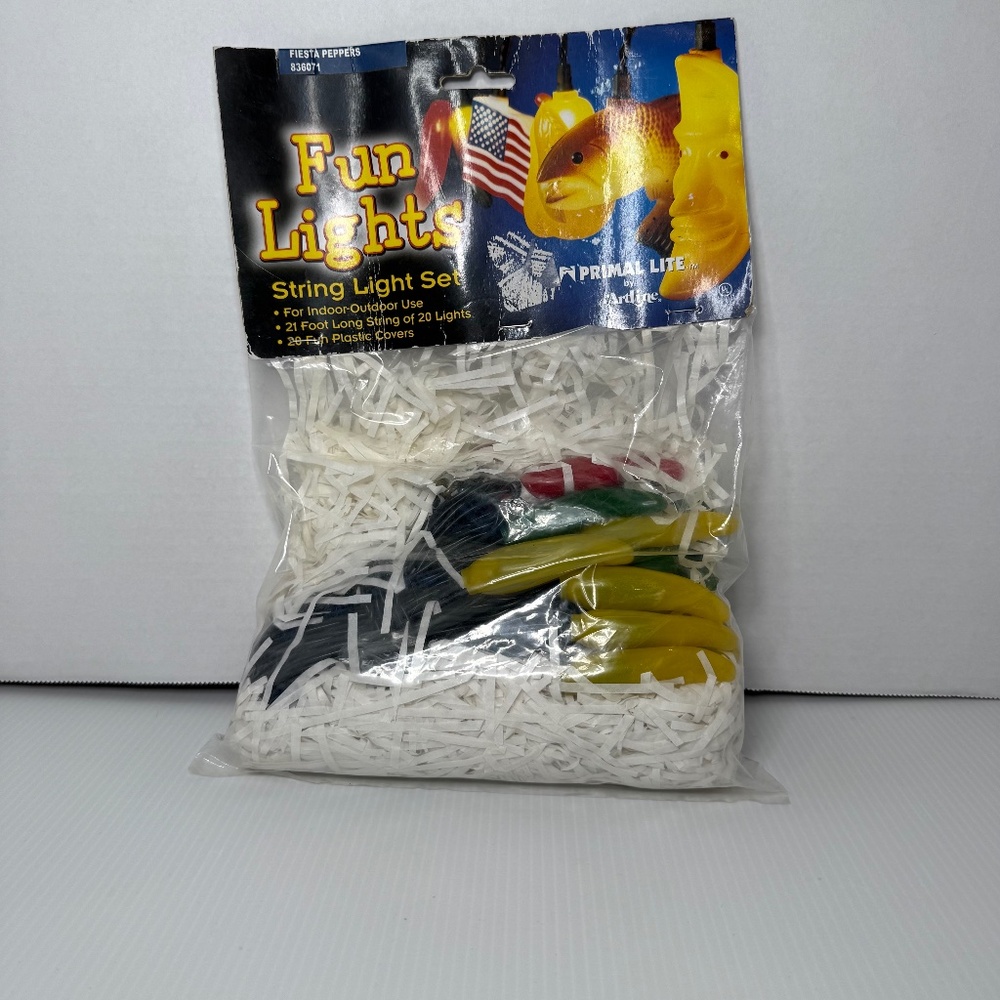 Fiesta Chili Peppers Fun Lights Primal Lite By Artline 21' String 20 Light Set